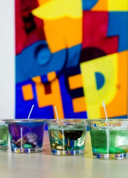 Гелевые свечи своими руками (2 человека)