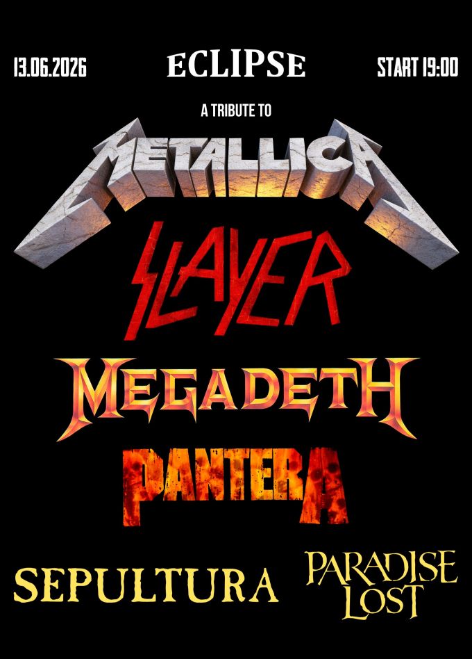 Metallica, Slayer, Megadeth, Pantera, Sepultura tribute