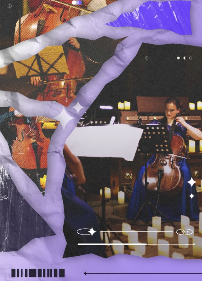 Рок-хиты на виолончелях при свечах