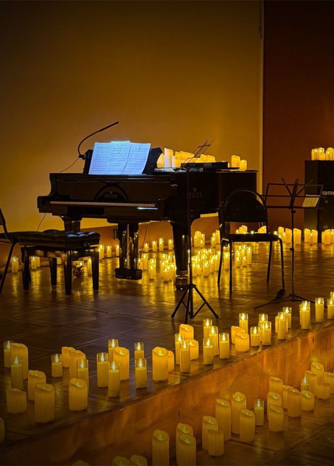 Зимняя сказка при свечах