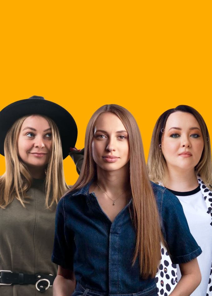 Виктория Складчикова, Елена Корнеева, Карина Салихова. Стендап