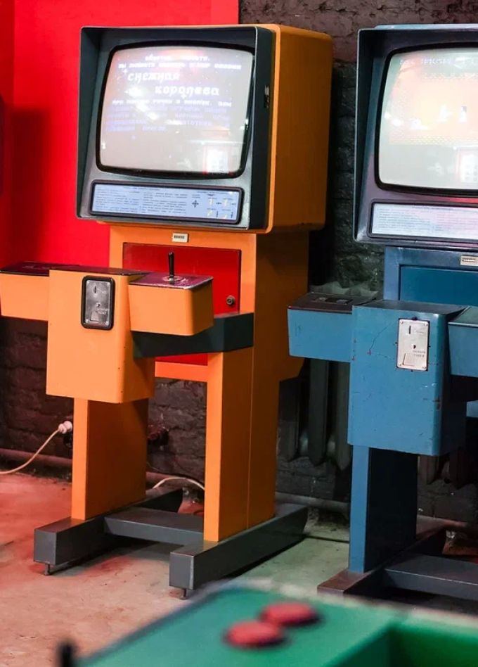 Экспозиция музея советских игровых автоматов