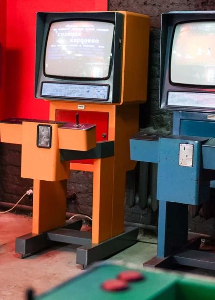 Экспозиция музея советских игровых автоматов