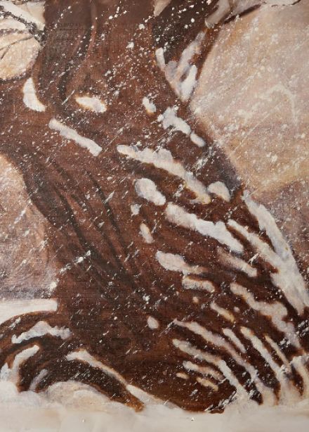 Зимнее дерево маслом