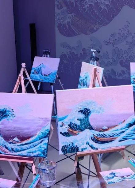 Мастер-класс по живописи «Большая волна»