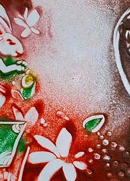 Сказка с органом и песочной анимацией. Алиса в стране чудес