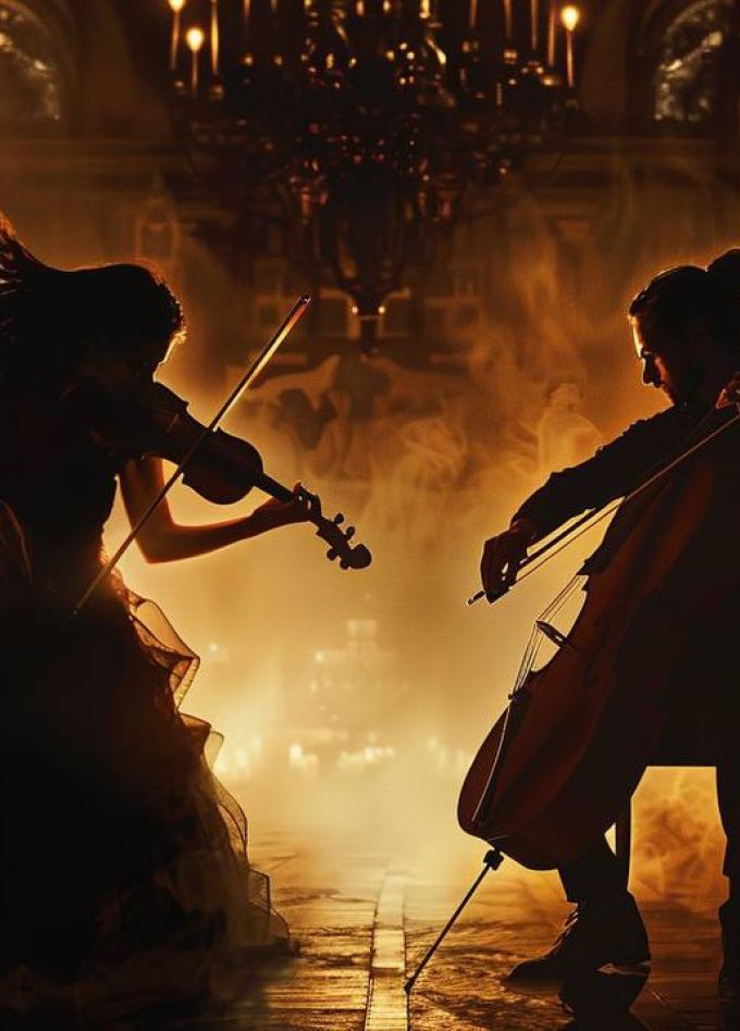 Музыкальная алхимия: скрипка и виолончель при свечах в старинной усадьбе