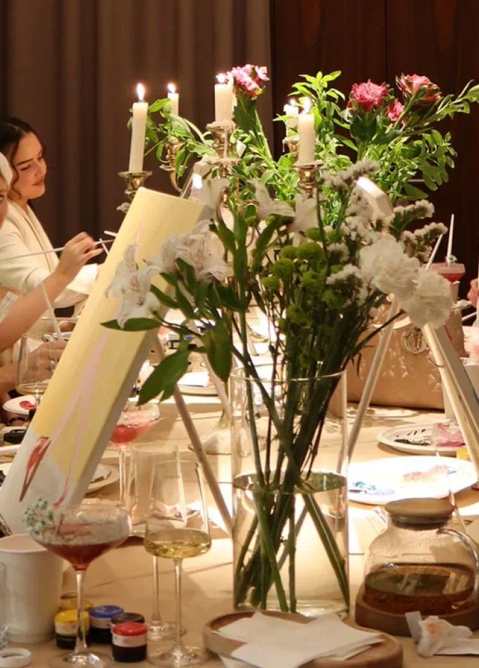 Арт-вечеринка со свечами и дегустацией от Painty