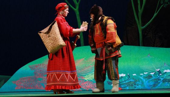 Спектакль «Сказка о Бабе-Яге и Василисе-работнице. (Два клёна)»