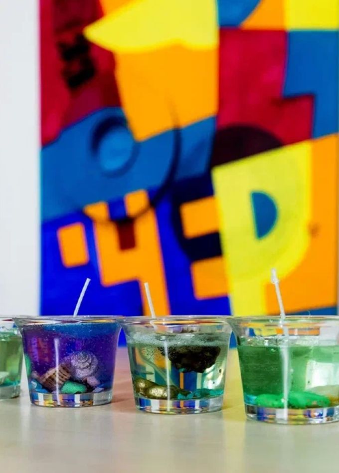 Гелевые свечи своими руками (2 человека)