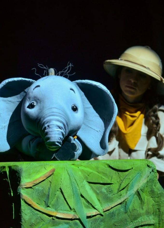 Любопытный слонёнок