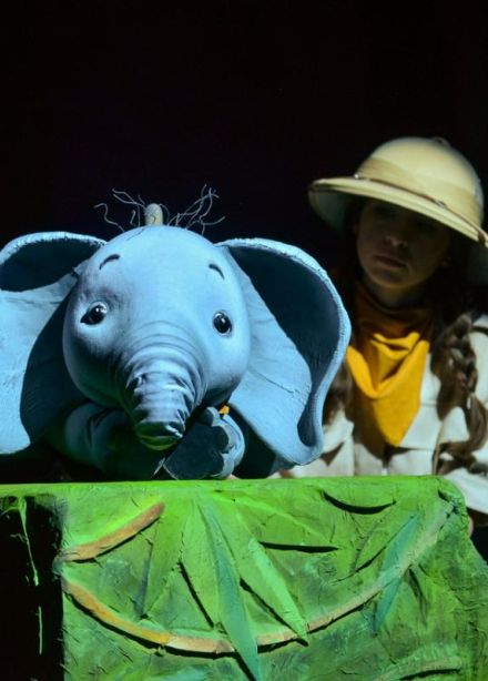 Любопытный слонёнок