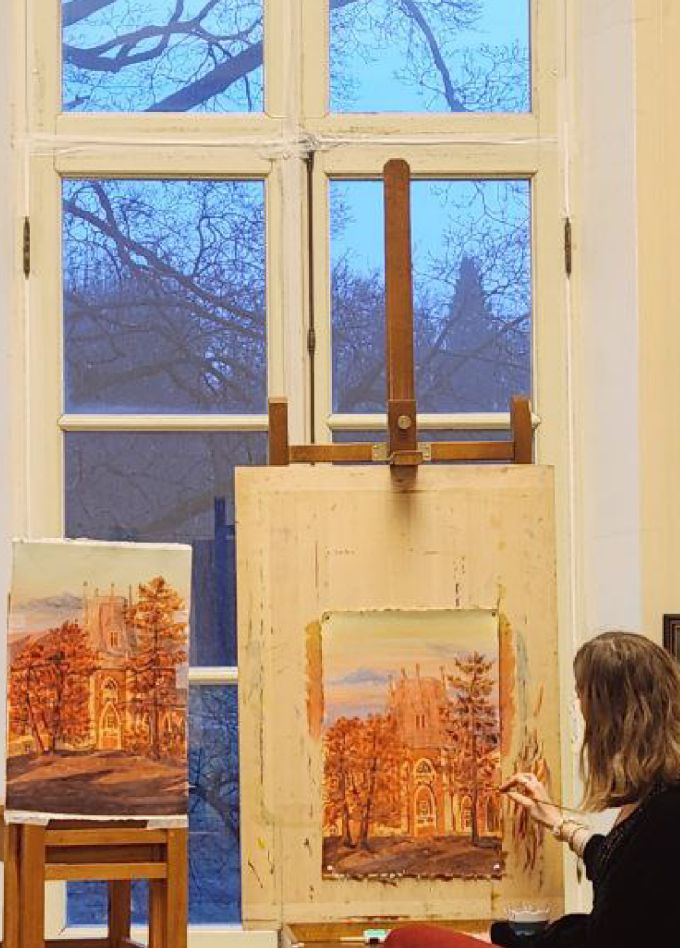 Пробный урок по акварельной живописи